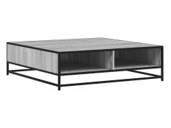 Mesa De Centro*vidaxl Mesa de centro derivados de madeira e metal sonoma Cinzento