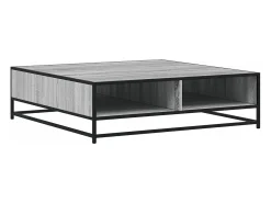 Mesa De Centro*vidaxl Mesa de centro derivados de madeira e metal sonoma Cinzento
