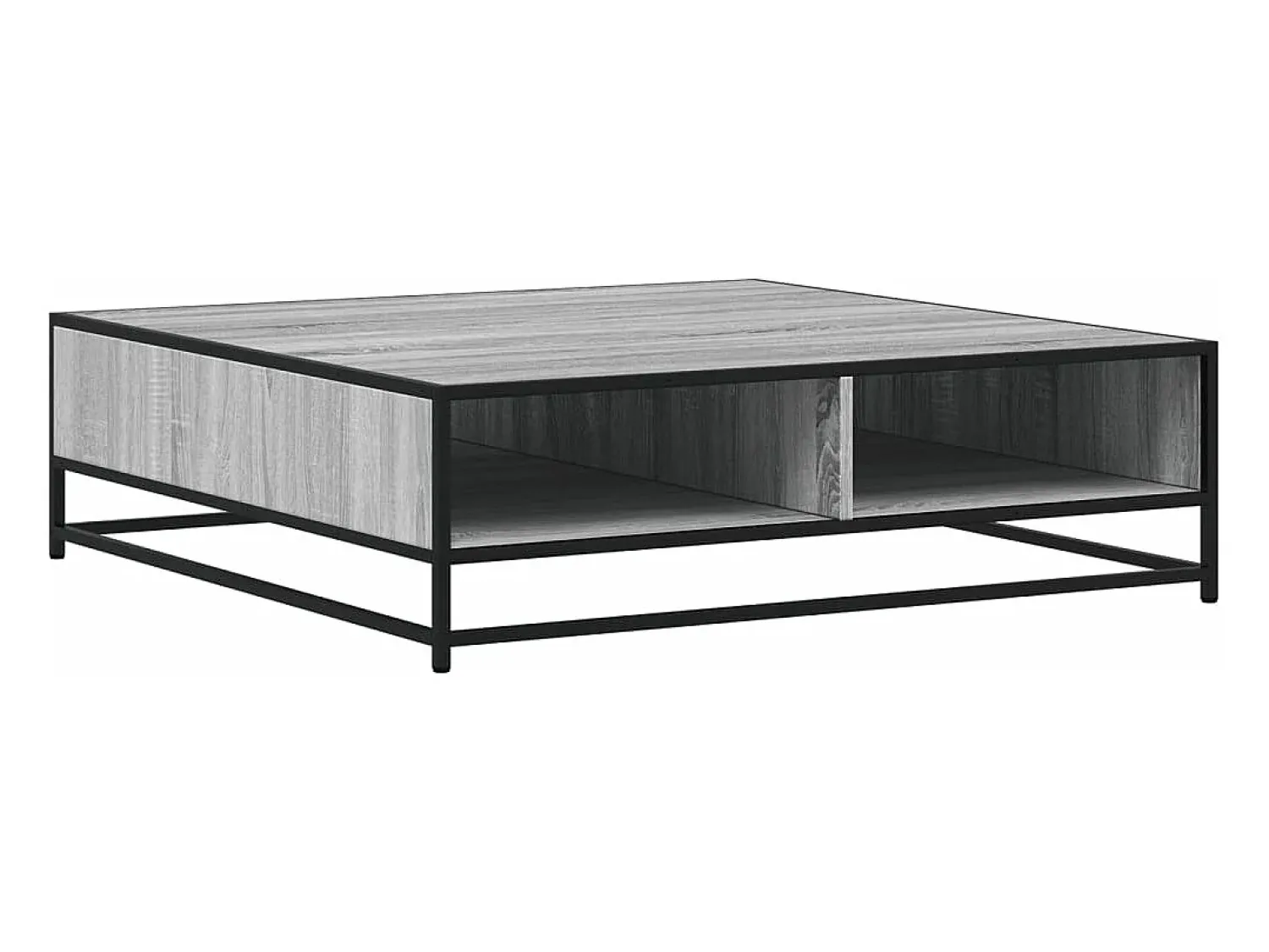 Mesa De Centro*vidaxl Mesa de centro derivados de madeira e metal sonoma Cinzento