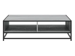 Mesa De Centro*vidaxl Mesa de centro derivados de madeira e metal sonoma Cinzento