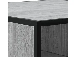 Mesa De Centro*vidaxl Mesa de centro derivados de madeira e metal sonoma Cinzento