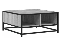 Mesa De Centro*vidaxl Mesa de centro derivados de madeira e metal sonoma Cinzento