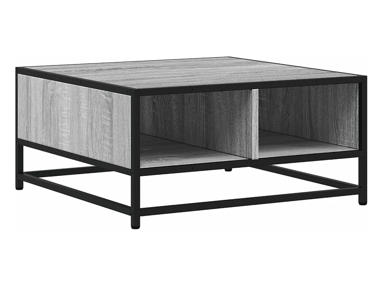 Mesa De Centro*vidaxl Mesa de centro derivados de madeira e metal sonoma Cinzento