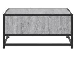 Mesa De Centro*vidaxl Mesa de centro derivados de madeira e metal sonoma Cinzento