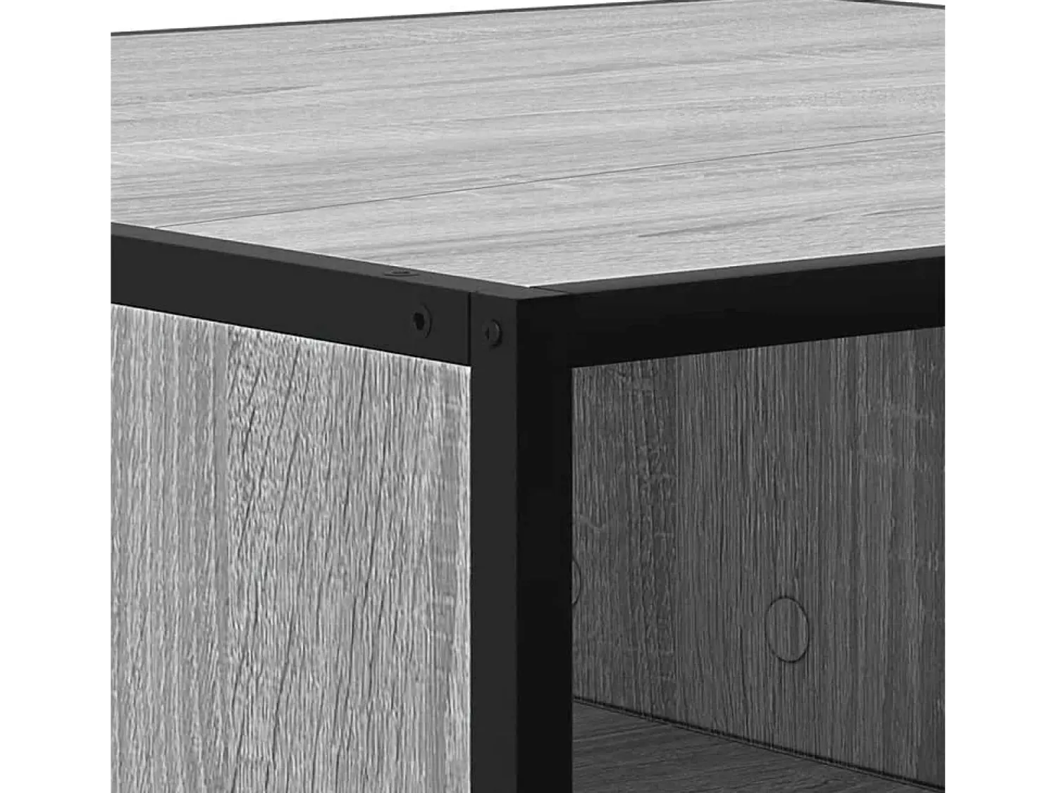 Mesa De Centro*vidaxl Mesa de centro derivados de madeira e metal sonoma Cinzento