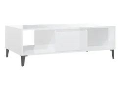 Mesa De Centro* Mesa de centro derivados de madeira brilhante PT601479 Branco