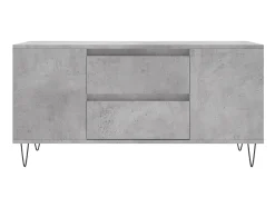 Mesa de centro derivados de madeira cinza cimento PT274140^ Mesa De Centro