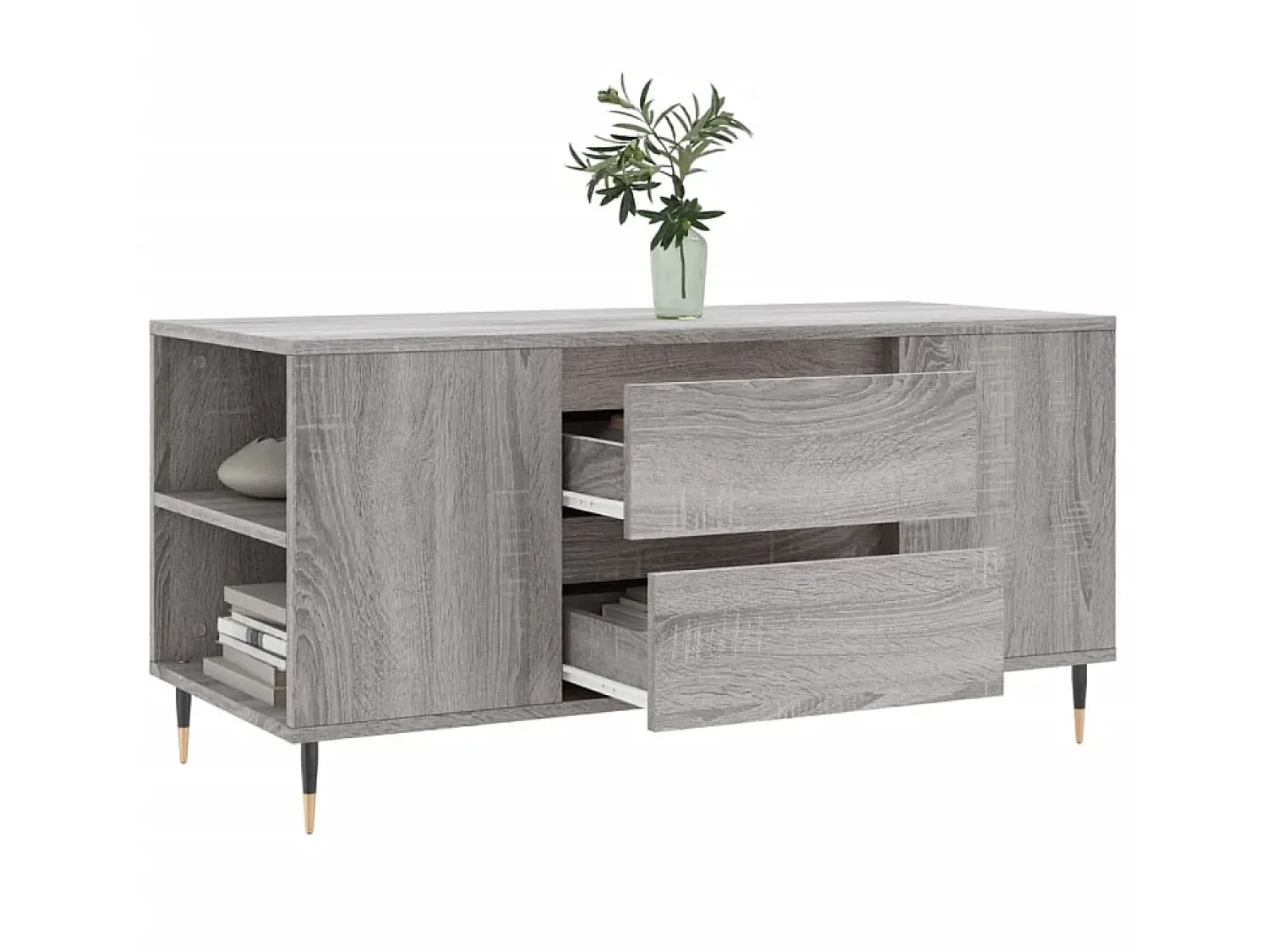 Online Mesa de centro derivados de madeira sonoma cinza PT561041 Cinzento