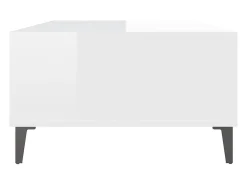 Clearance vidaxl Mesa de centro derivados de madeira brilhante Branco