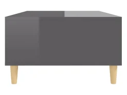 Mesa De Centro*vidaxl Mesa de centro derivados de madeira cinza brilhante Cinzento