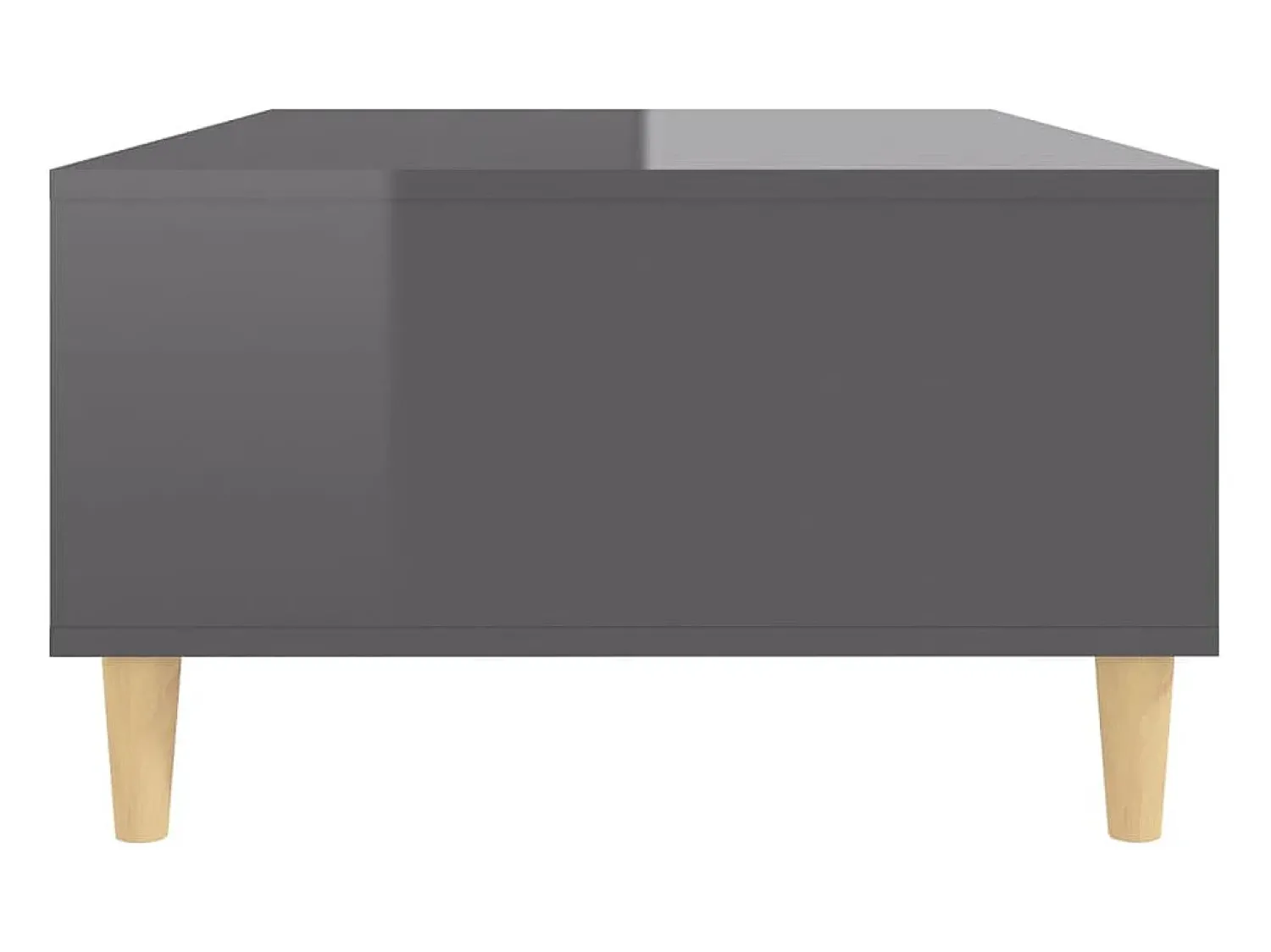 Mesa De Centro*vidaxl Mesa de centro derivados de madeira cinza brilhante Cinzento