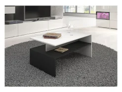 Mesa De Centro*Meublorama Mesa de centro design coleção RAMOS preto e . Branco