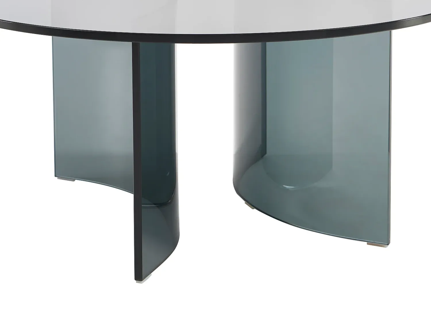 Vente-unique Mesa de centro design em vidro temperado - Antracite - OKLAMA^ Mesa De Centro