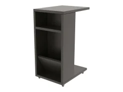 Mesa De Centro|Dmora Mesa de centro Dgambazz, Mesa de café, Suporte de revistas para sofá, Prateleira para sala de estar, 30x40h63 cm, Antracite Preto
