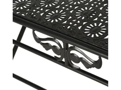 vidaxl Mesa de centro dobrável estilo vintage metal 100x50x45 cm^ Mesa De Centro