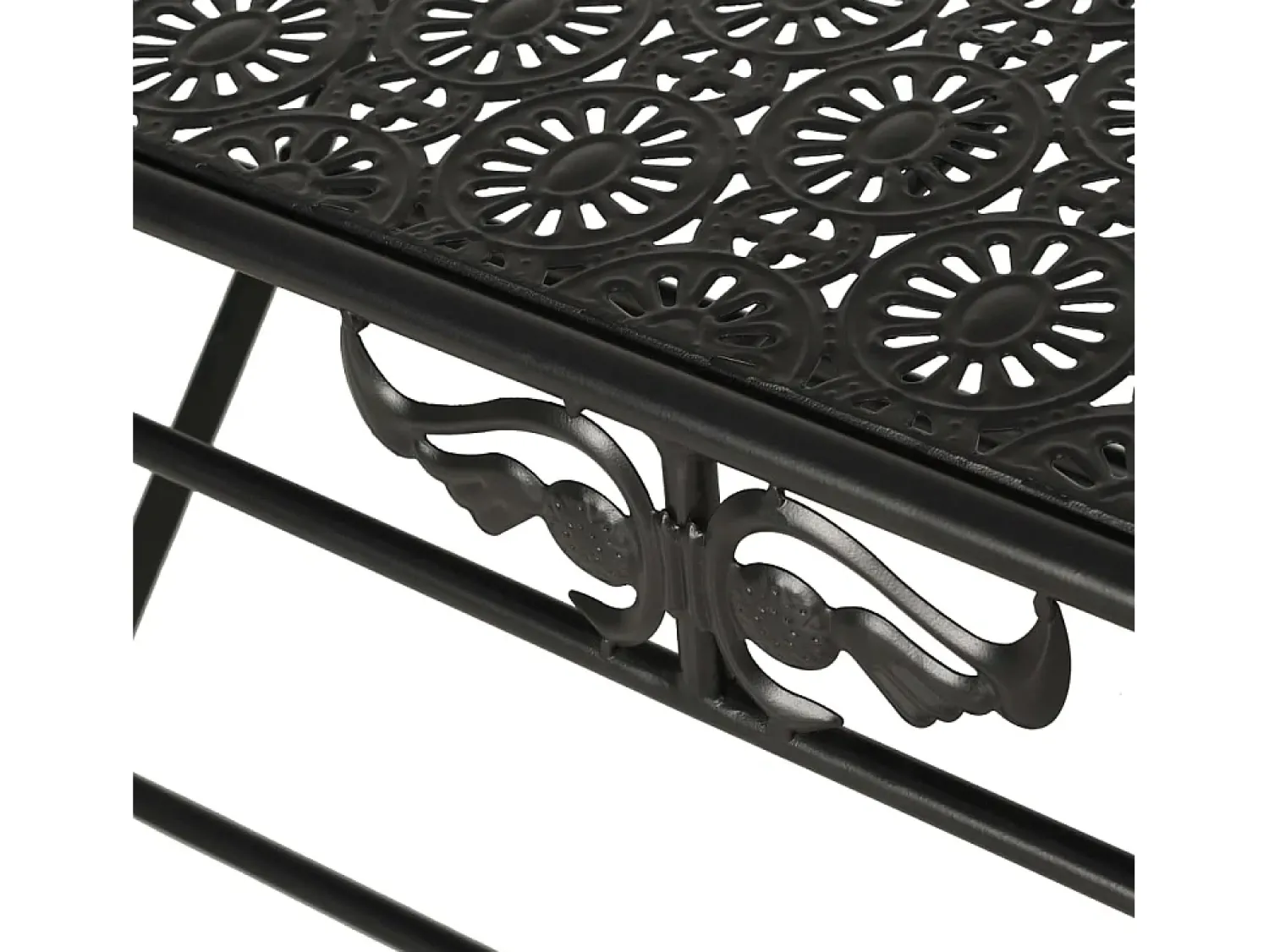vidaxl Mesa de centro dobrável estilo vintage metal 100x50x45 cm^ Mesa De Centro