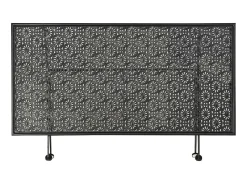 Outlet Mesa de centro dobrável estilo vintage metal 100x50x45 cm PT376311 Preto