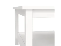 Mesa De Centro|Dmora Mesa de centro Dvalzani, Mesa de centro baixa, Porta-revistas para sofá, Estante de sala, 81x81 h45 cm, Branco