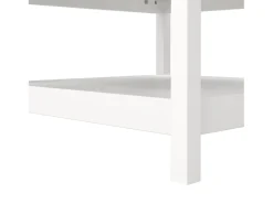 Mesa De Centro|Dmora Mesa de centro Dvalzani, Mesa de centro baixa, Porta-revistas para sofá, Estante de sala, 81x81 h45 cm, Branco