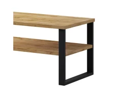 Mesa De Centro|Petits-Meubles Mesa de centro Eden madeira e metal 50cm Natural claro