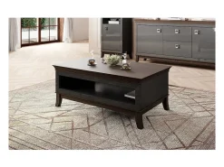 Mesa De Centro*Meublorama Mesa de centro elegante retangular coleção PALACE Cores cinza e carvalho escuro Cinzento
