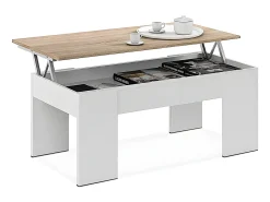 Clearance Saldosystocks Mesa de Centro Elevatoria Elise, 90x50cm Branco