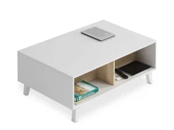 Mesa De Centro|duehome Mesa de centro elevatória Niva Castanho