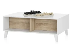 Mesa De Centro|duehome Mesa de centro elevatória Niva Castanho