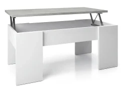 Mesa De Centro|duehome Mesa de centro elevatória Vita Cinzento / Branco