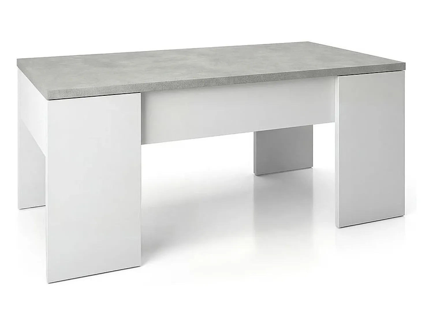 Mesa De Centro|duehome Mesa de centro elevatória Vita Cinzento / Branco