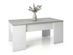 Mesa De Centro|duehome Mesa de centro elevatória Vita Cinzento / Branco