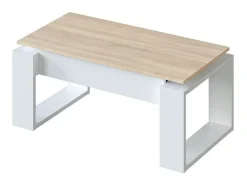 Clearance duehome Mesa de centro elevatória Nova Natural claro / Branco