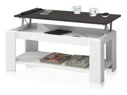 Mesa De Centro|duehome Mesa de centro elevatória Ambit Cinza antracite / Branco