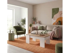 Mesa De Centro|duehome Mesa de centro elevatória Vita Natural claro
