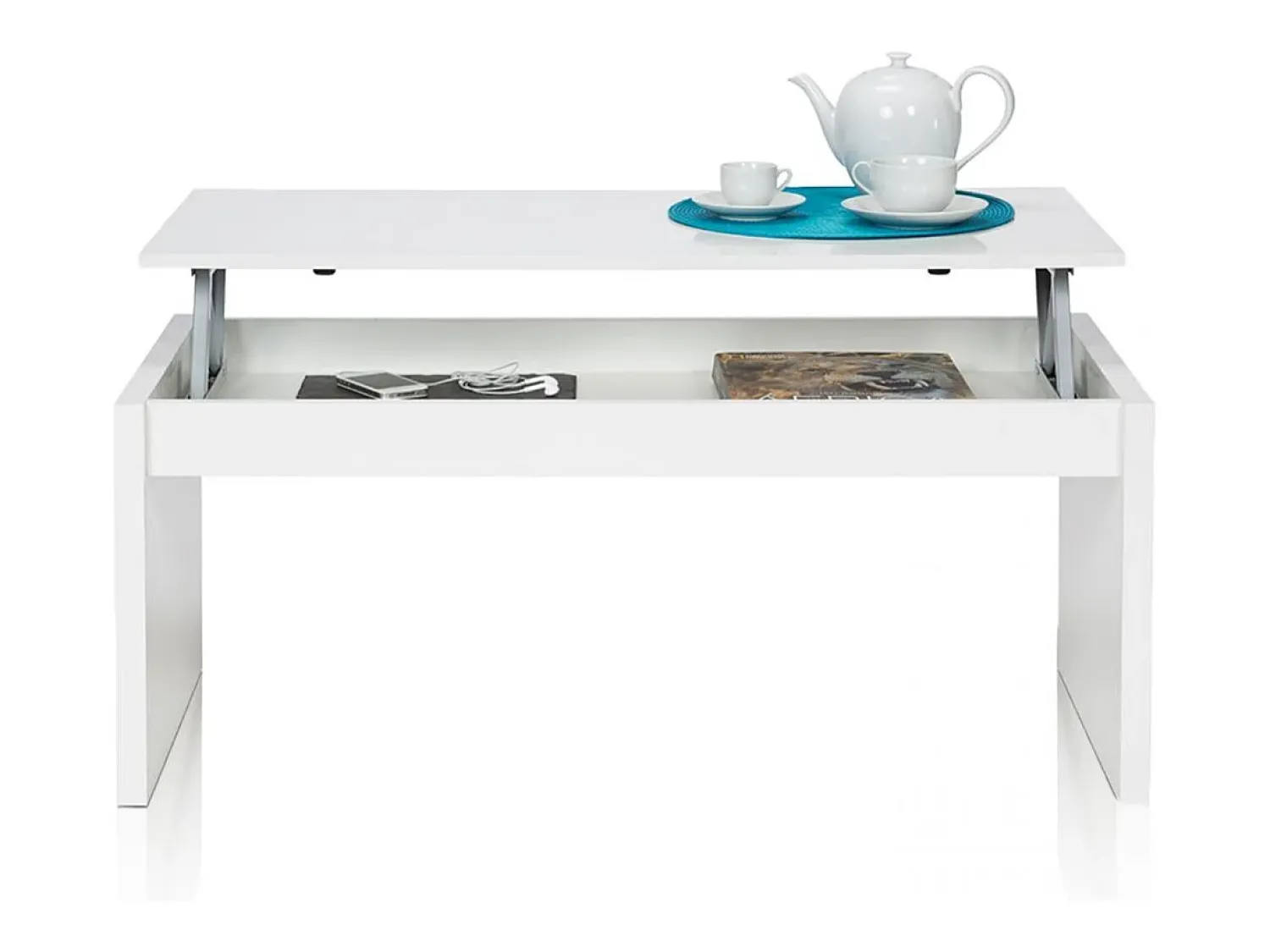 Mesa De Centro|duehome Mesa de centro elevatória Evan Cinzento