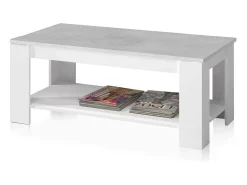 Mesa De Centro*duehome Mesa de centro elevatória Ambit Cinzento claro / Branco