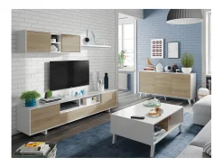 Loungitude Mesa de centro elevatória com armazenamento integrado em painéis de partículas certificados PEFC - Zaiken Plus^ Mesa De Centro