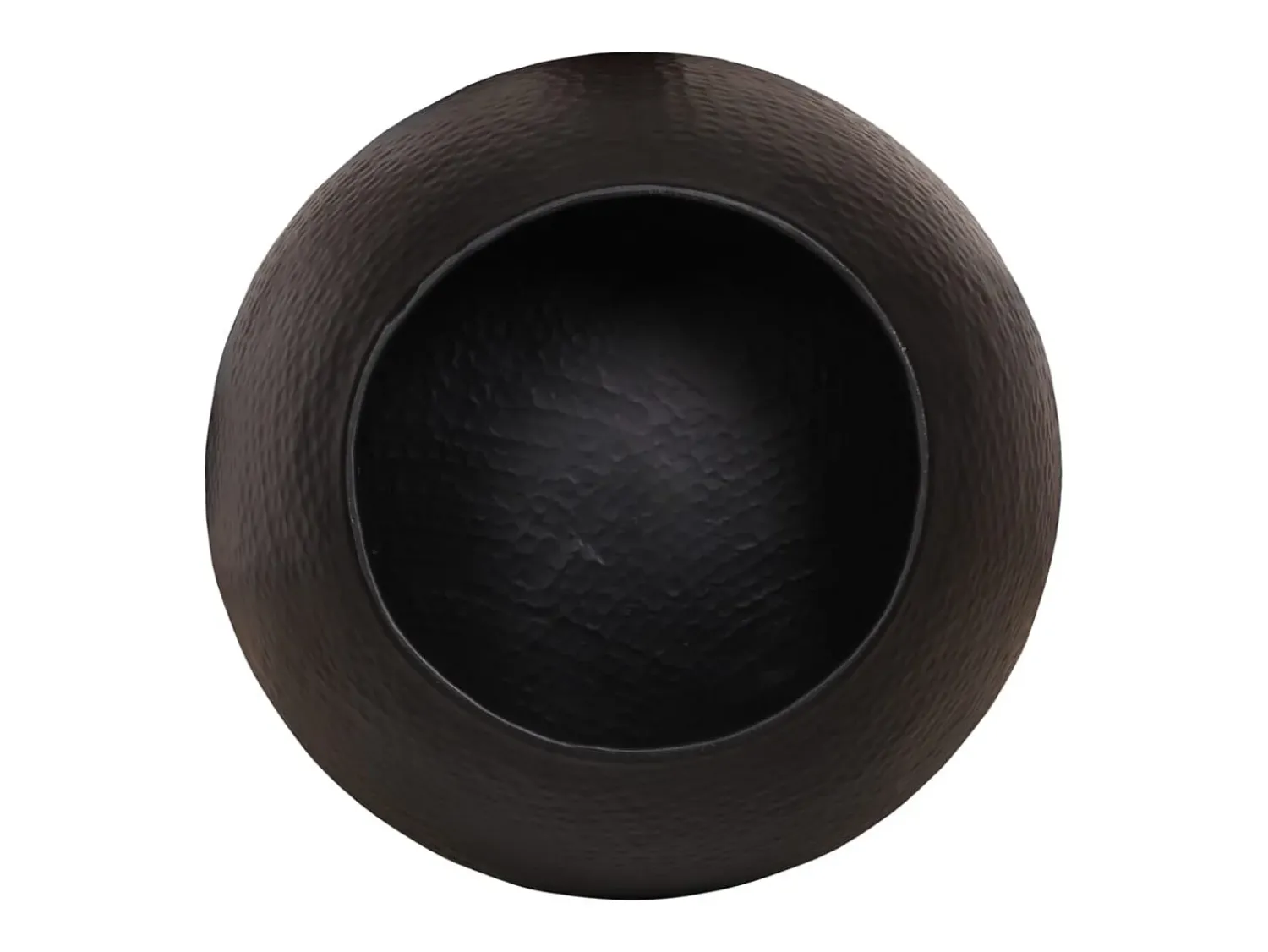 Mesa De Centro*vidaxl Mesa de centro em alumínio martelado Ø 50x30 cm Preto