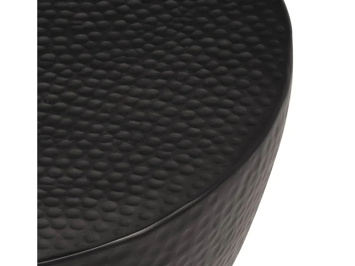 Mesa De Centro*vidaxl Mesa de centro em alumínio martelado Ø 50x30 cm Preto