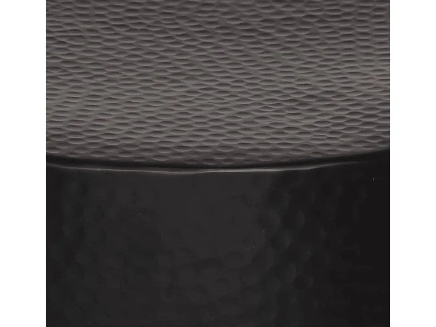 Mesa De Centro*vidaxl Mesa de centro em alumínio martelado Ø 50x30 cm Preto