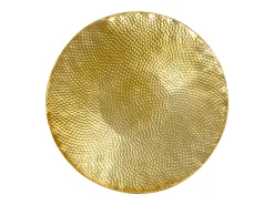 vidaxl Mesa de centro em alumínio martelado 70x30 cm bronze^ Mesa De Centro