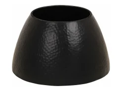 Mesa De Centro* Mesa de centro em alumínio martelado Ø 50x30 cm PT361018 Preto