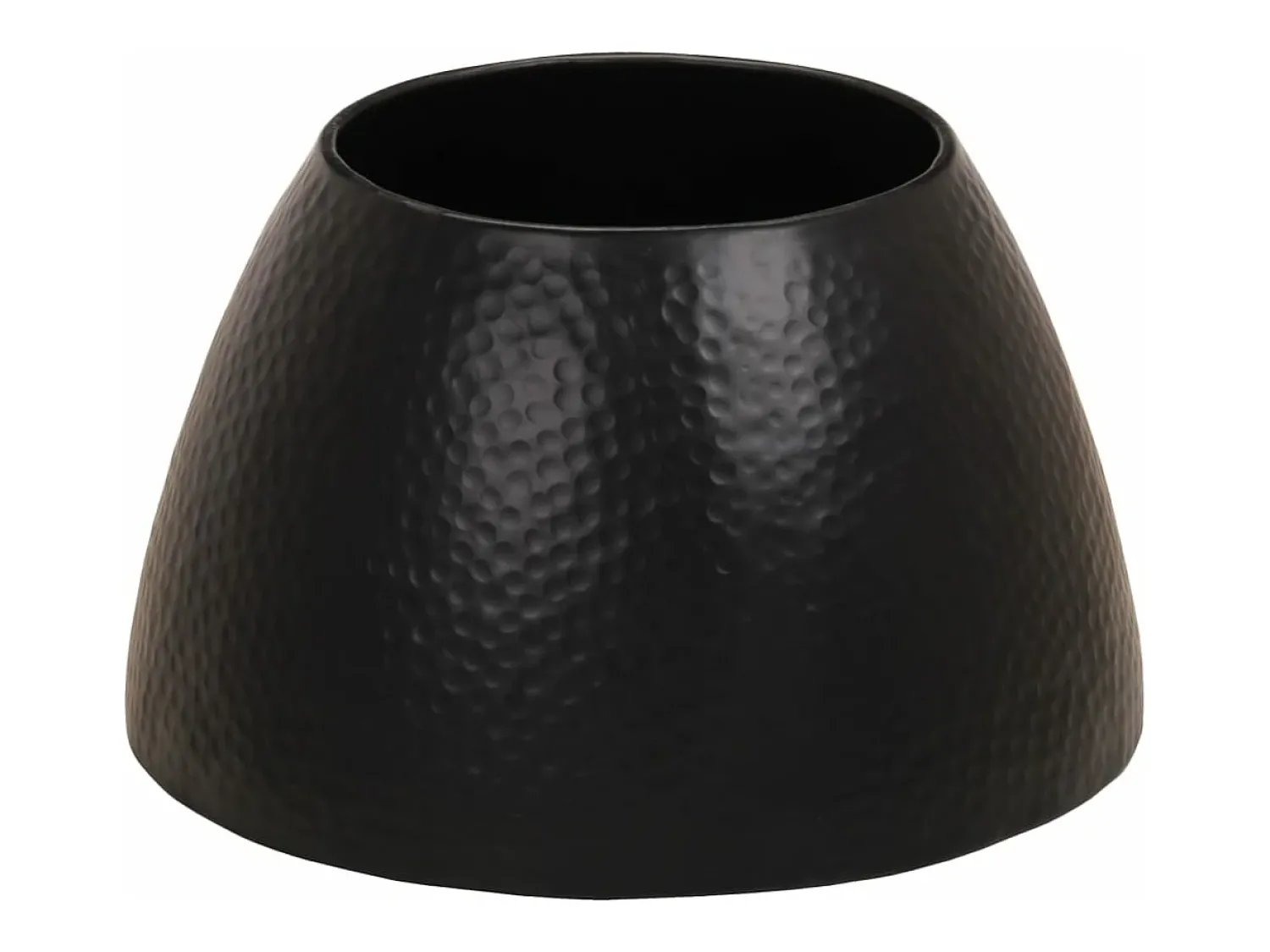Mesa De Centro* Mesa de centro em alumínio martelado Ø 50x30 cm PT361018 Preto