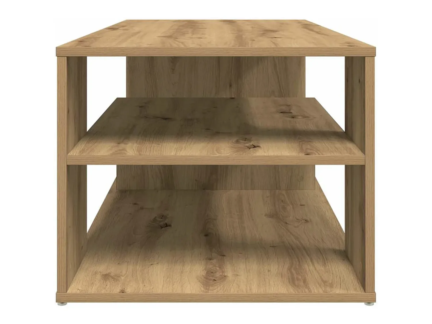 Mesa De Centro|vidaxl Mesa de centro em carvalho artesanal 100x50x40 cm Natural claro