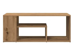 Mesa De Centro|vidaxl Mesa de centro em carvalho artesanal 100x50x40 cm Natural claro