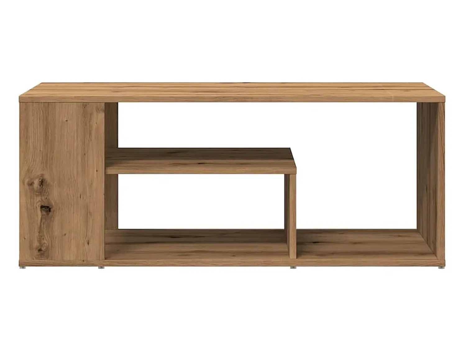 Mesa De Centro|vidaxl Mesa de centro em carvalho artesanal 100x50x40 cm Natural claro