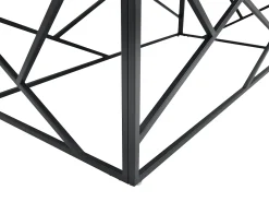 Mesa De Centro*Vente-unique Mesa de centro em cerâmica e metal - Efeito mármore - MELRONE por Pascal Morabito Preto