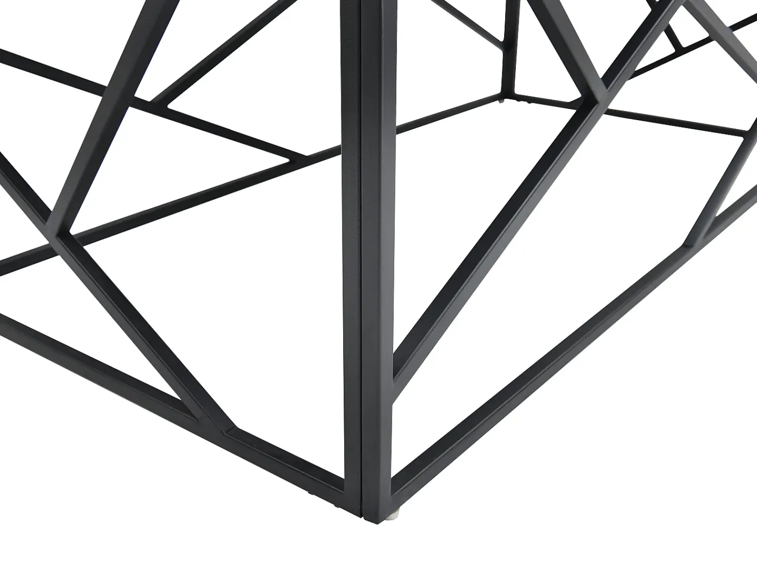 Mesa De Centro*Vente-unique Mesa de centro em cerâmica e metal - Efeito mármore - MELRONE por Pascal Morabito Preto