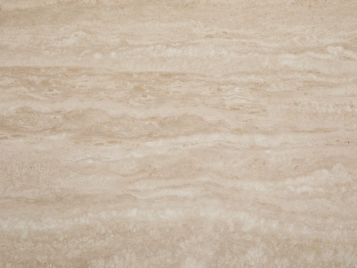 Clearance Vente-unique Mesa de centro em cerâmica e folheado de nogueira - Efeito travertino e natural - MUNYRA Natural escuro / Bege