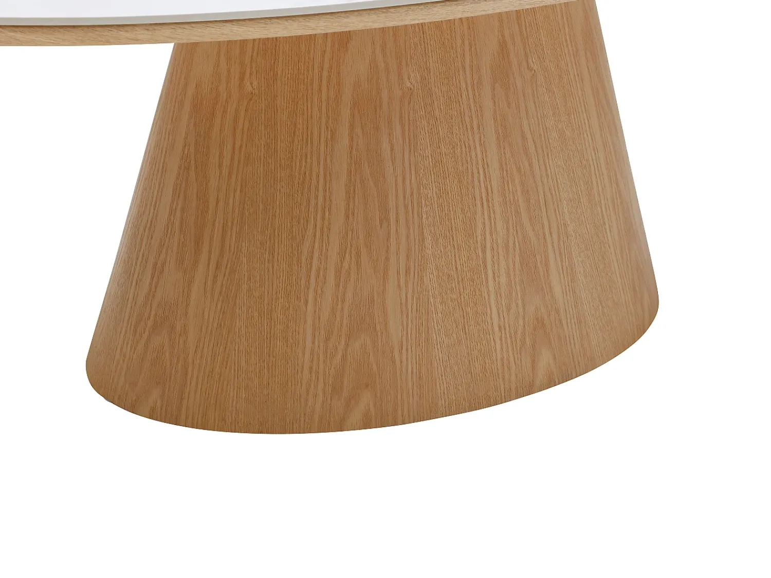 Mesa De Centro*Vente-unique Mesa de centro em cerâmica e MDF - Efeito mármore branco e natural claro - ANTELADA Natural claro / Branco